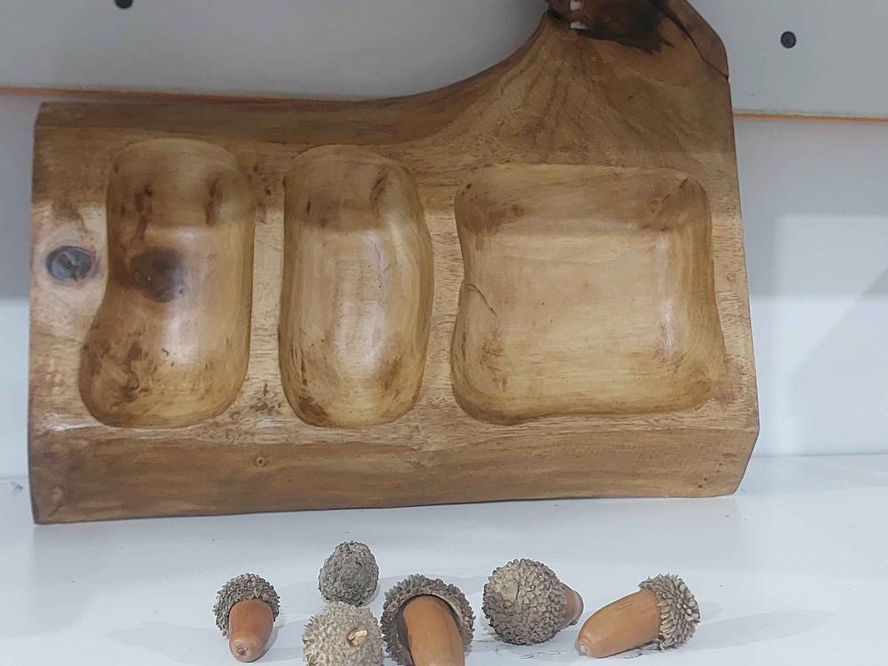 اردو خوری با چوب گردو دست ساز